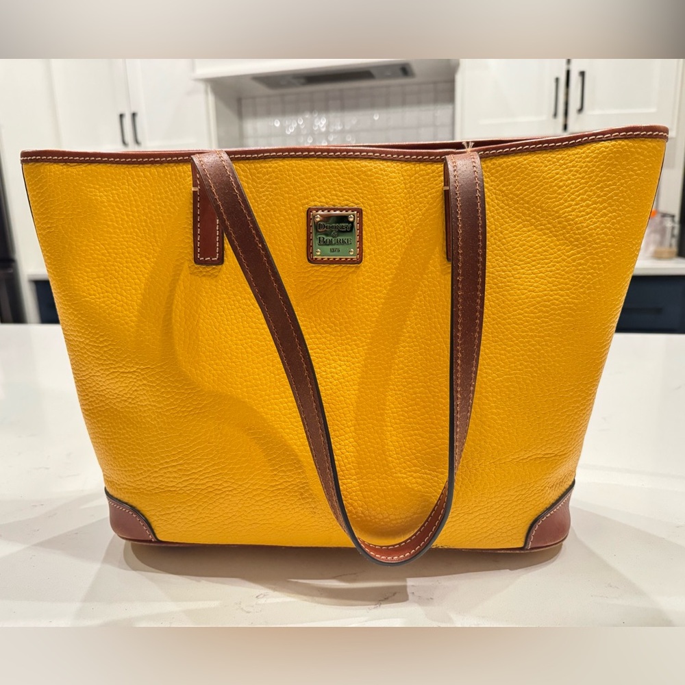 Yellow Dooney & Bourke Tote Bag